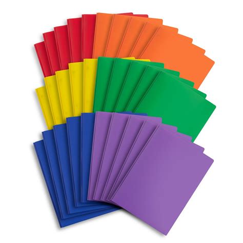 plastic 2 pocket folders bulk.